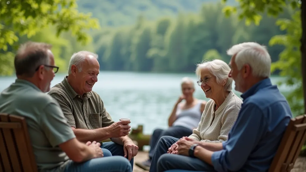 Skupinové setkání seniorů v přírodě